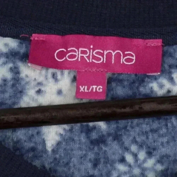 CARISMA fleece pajama top XL blue with‎ white snowflakes - Picture 9 of 10